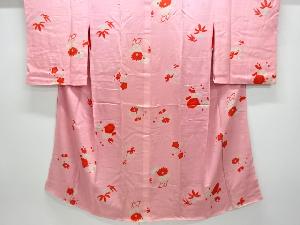 アンティーク　錦紗花丸文長襦袢